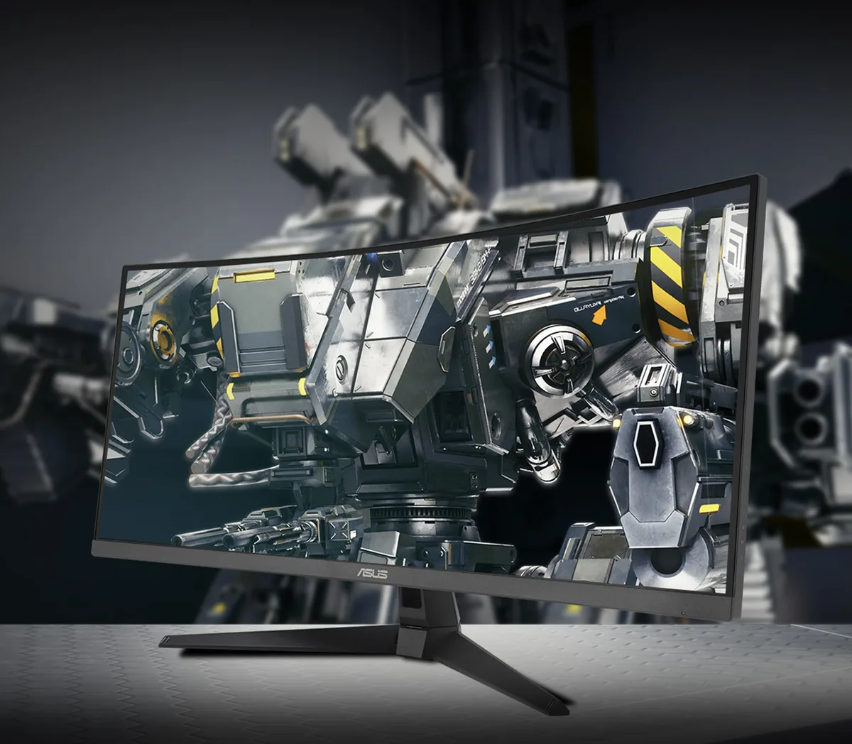 Монитор Asus 34" TUF Gaming VG34VQ3B 2xHDMI, 2xDP, 4xUSB, MM, VA, 3440x1440, 21:9, 180Hz, 1ms, DCI-P3 90%, изогнутый, AdaptiveSync, HDR400.