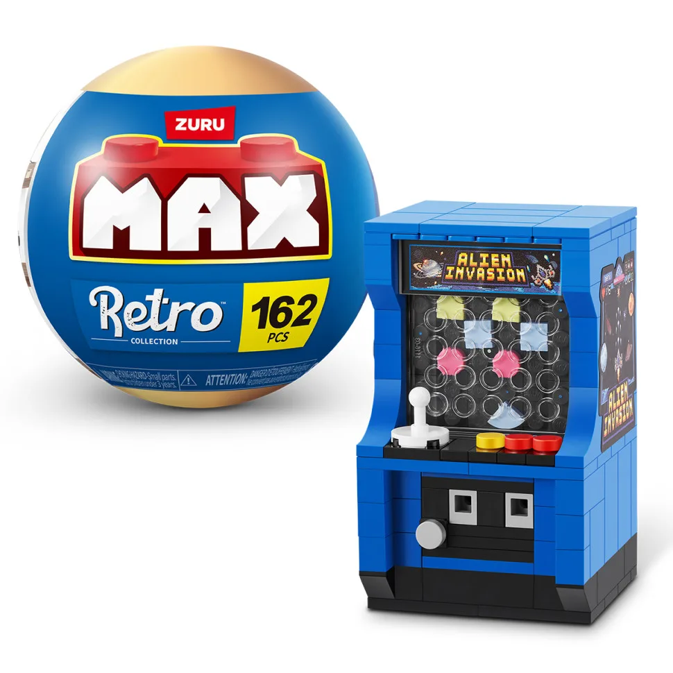 Конструктор в капсулі MAX 162 деталей для зборки аркадного автомата Retro кольоровий
