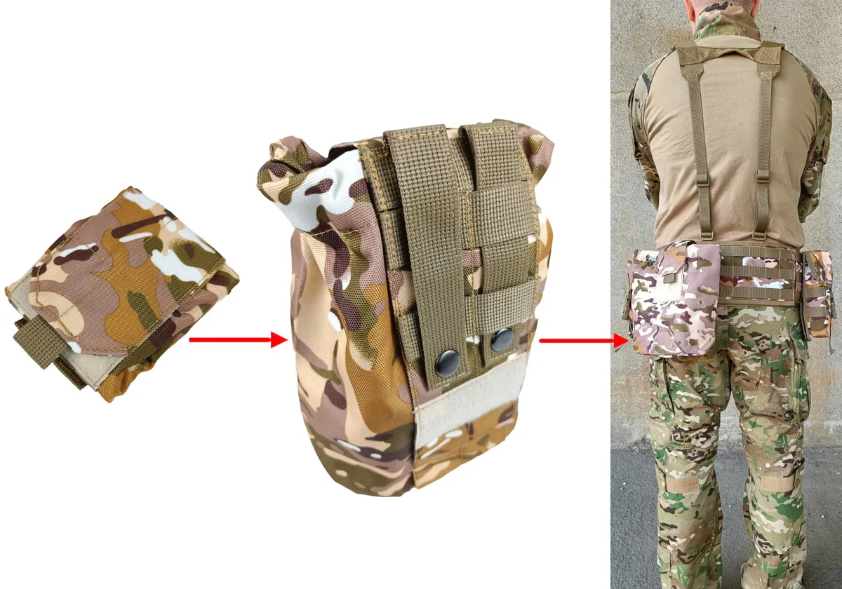 Підсумок EasyFit Cordura 250х180х500 мм мультикам степовий