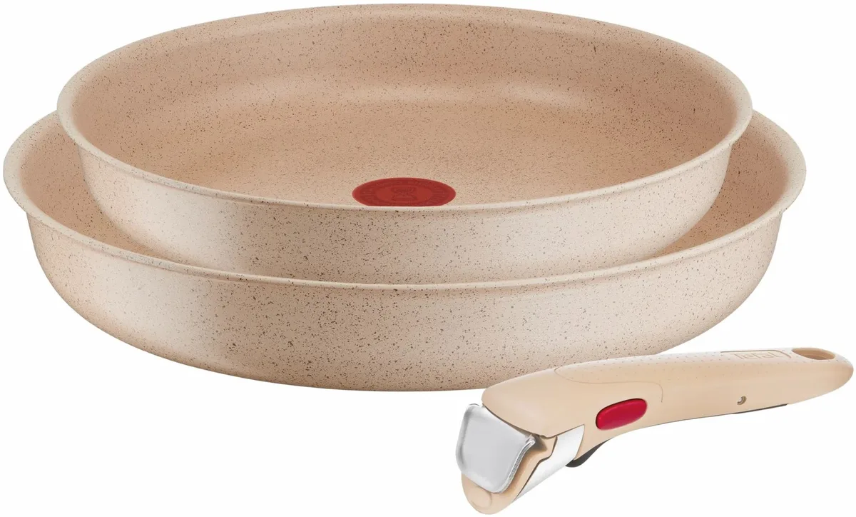 Набір сковорідок Tefal Ingenio Delight, 3 предмети, алюміній та бакеліт.
