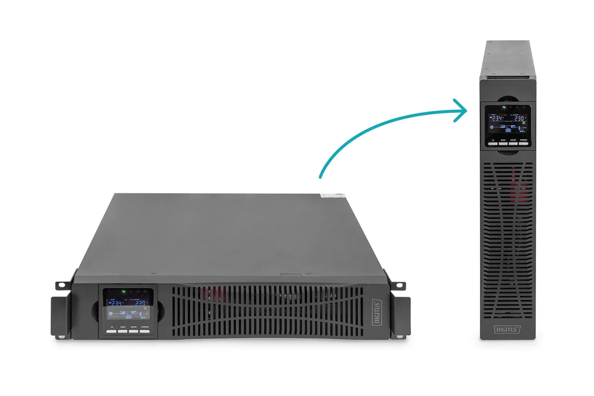 Силовий блок ДБЖ DIGITUS 6kVA/6kW, RTU2, LCD, RS232, USB, Hardwire In/Out
