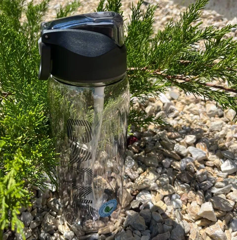 Пляшка для води Casno пластикова 1000 мл чорна