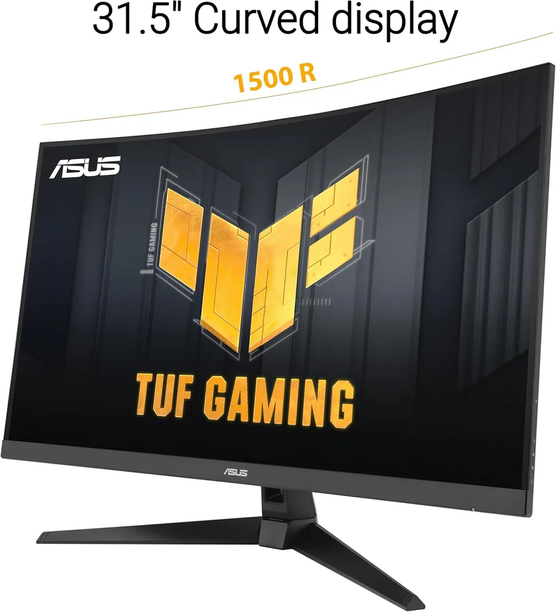 Монитор Asus 31.5" TUF Gaming VG32WQ3B 2xHDMI, DP, MM, VA, 2560x1440, 180Hz, 0.5ms, sRGB 120%, изогнутый, AdaptiveSync, HDR10.