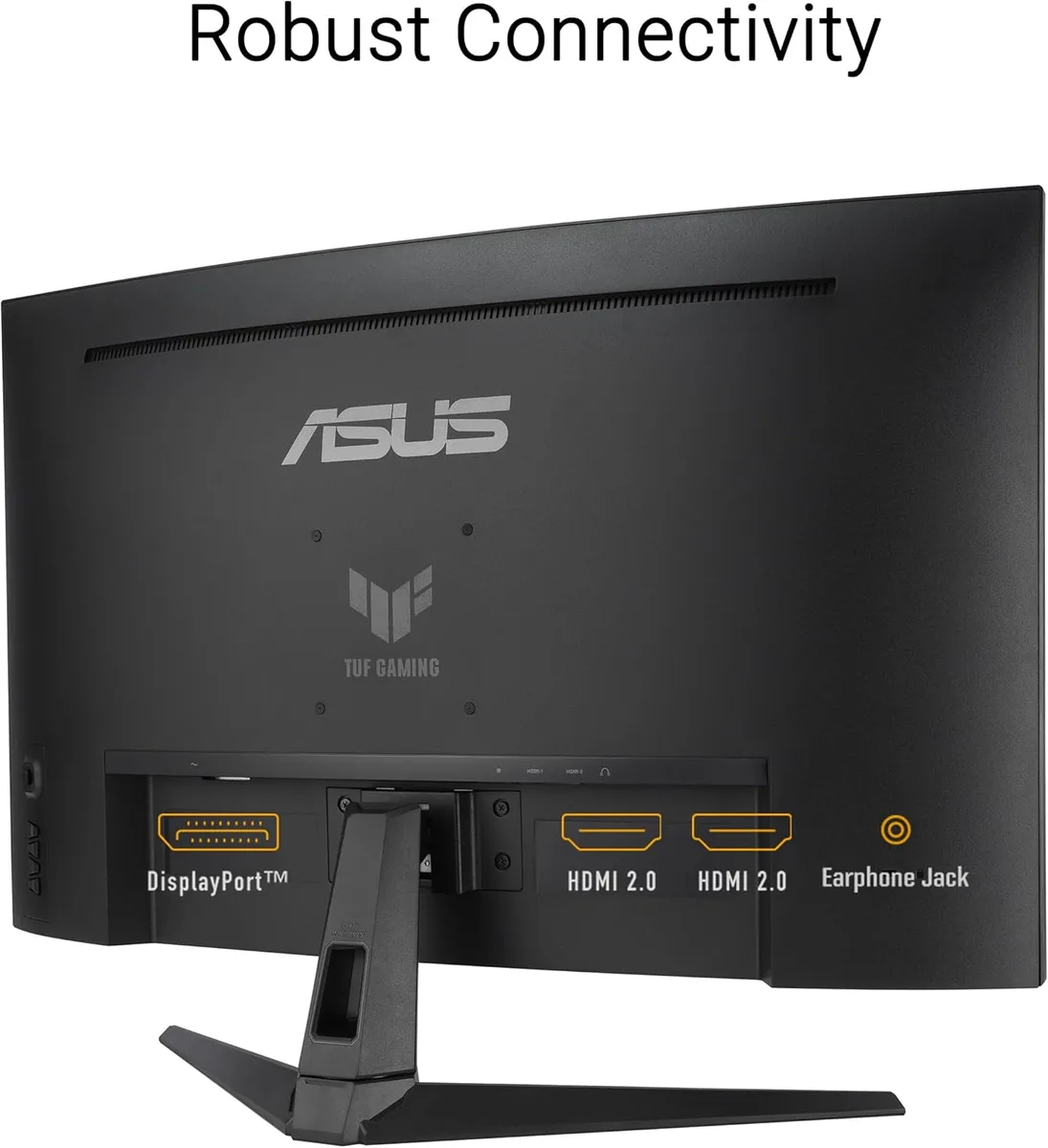 Монитор Asus 31.5" TUF Gaming VG32WQ3B 2xHDMI, DP, MM, VA, 2560x1440, 180Hz, 0.5ms, sRGB 120%, изогнутый, AdaptiveSync, HDR10.