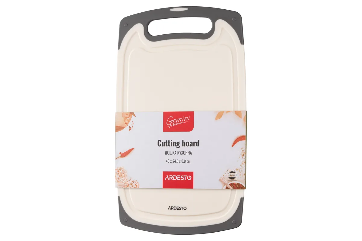 Кухонная доска ARDESTO Gemini, 40х245х09 см, из пластика, белая