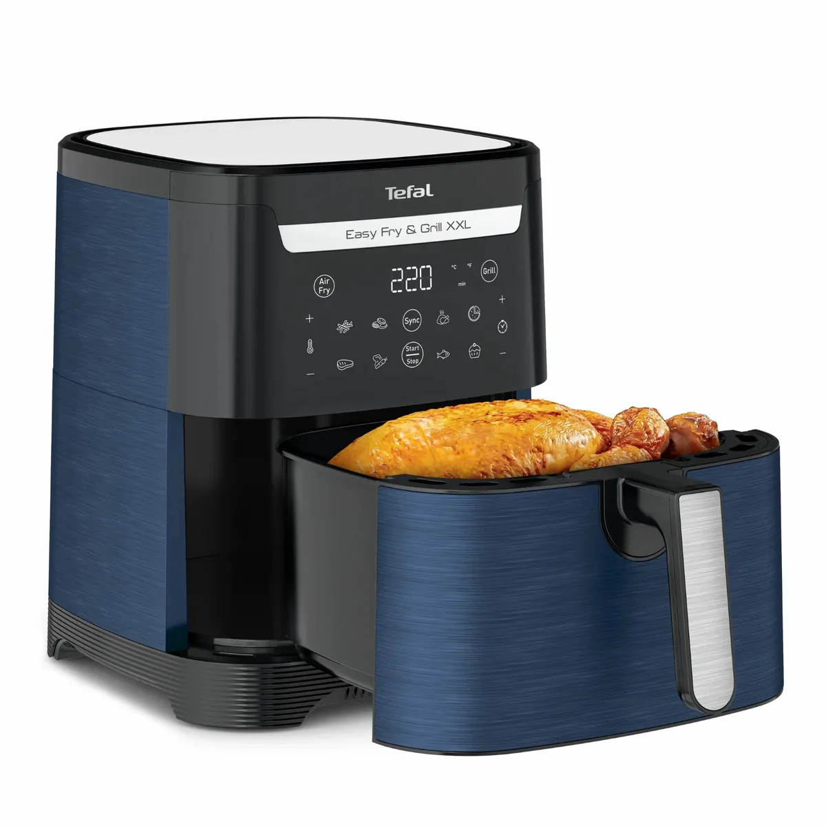 Мультипіч Tefal пластик 6,5 л чорна синя 1830 Вт сенсорне управління 8 програм