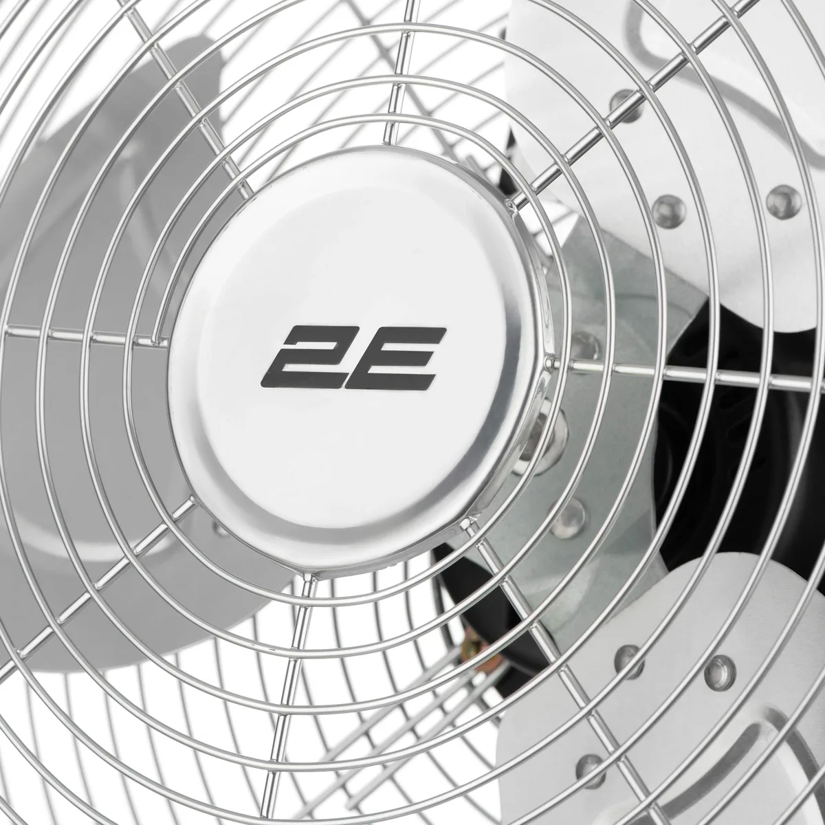 Підлоговий вентилятор 2E PowerWind 35C, професійний, 35 см, 65 Вт, з кнопковим управлінням, мідний двигун 100%, сріблястий.