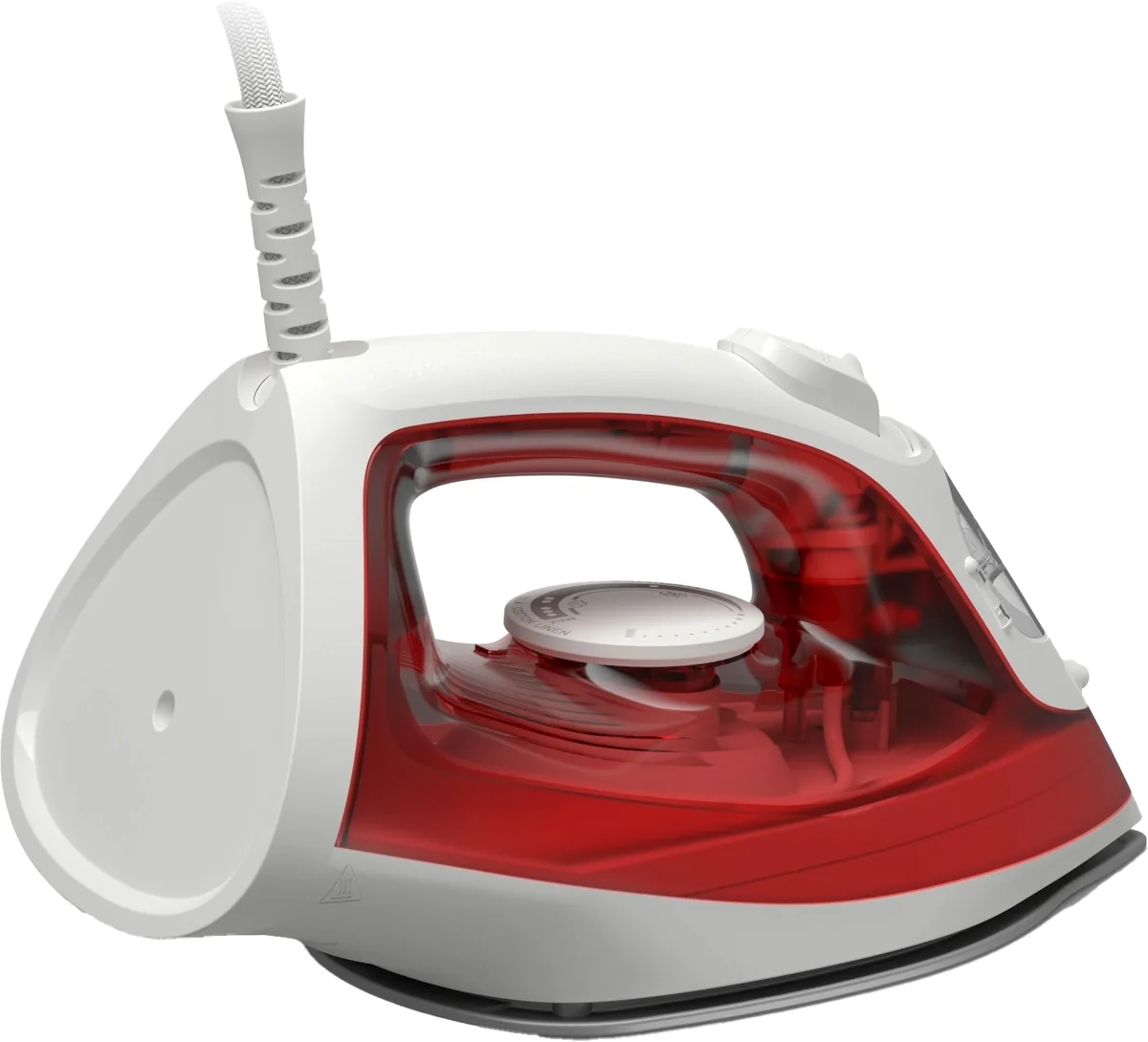 Праска PHILIPS Series 2000, 2000Вт, 250мл, паровий удар до 100гр, керамічна підошва, червоного кольору.