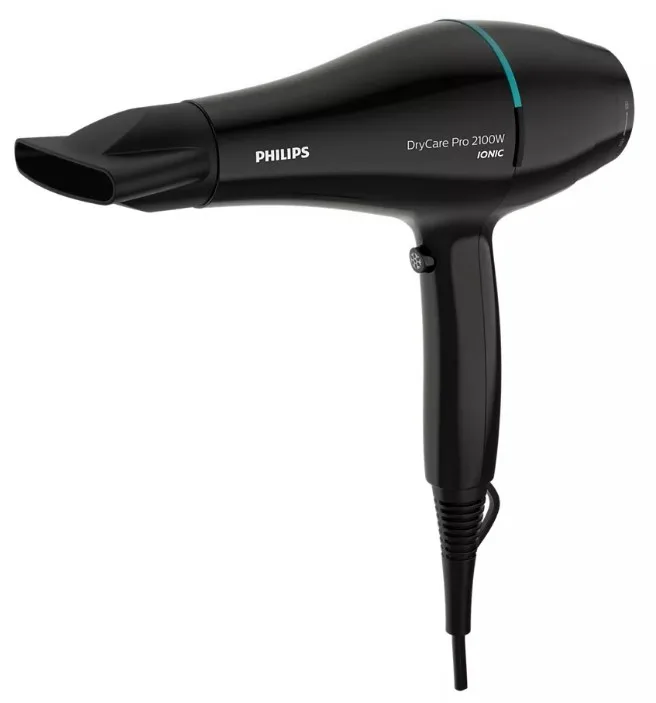 Фен Philips 2100 Вт чорний зелений з концентраторами і іонізацією