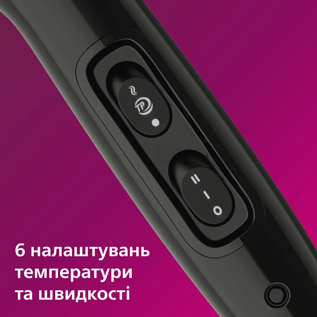 Фен Philips 2100 Вт чорний зелений з концентраторами і іонізацією