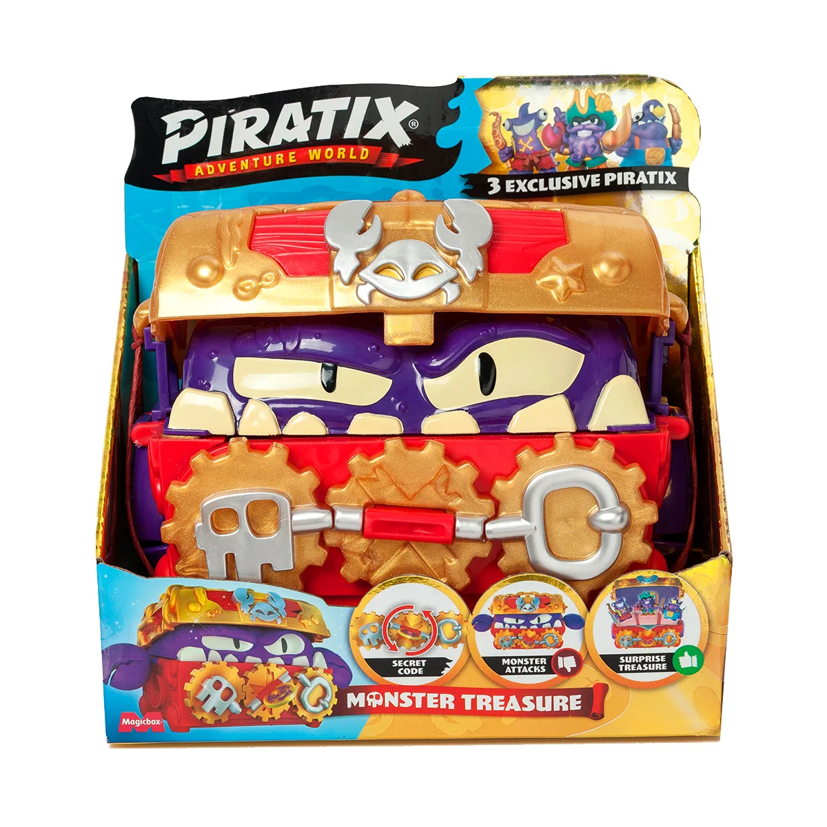 Игровой набор Piratix Сундук с сокровищами пластик 17.3х11.9х16.8 см
