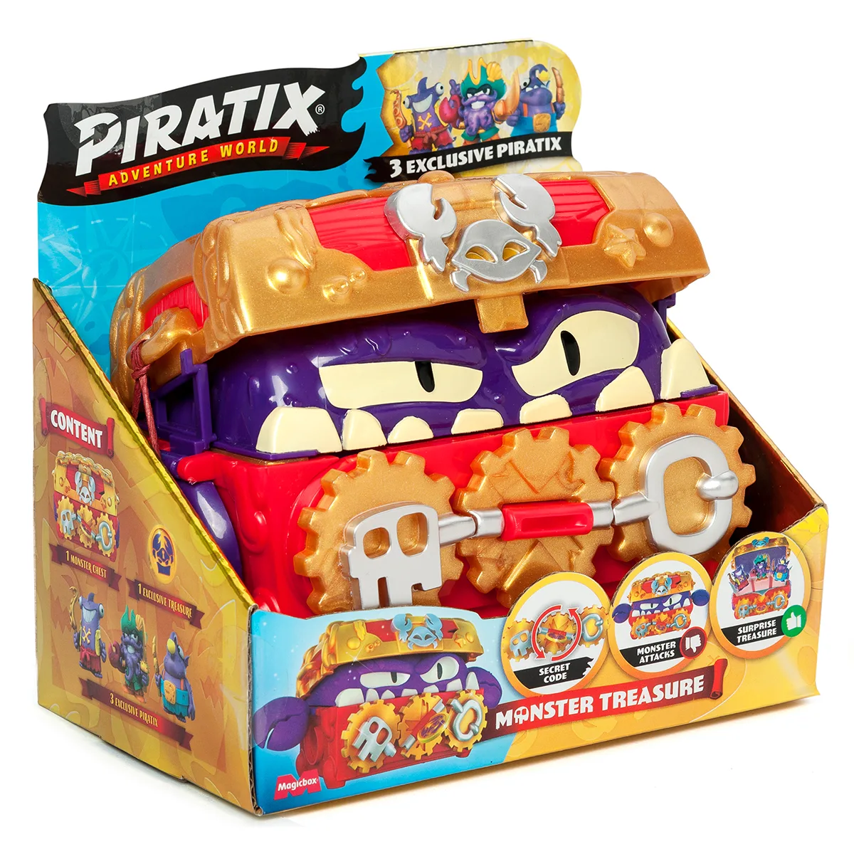 Игровой набор Piratix Сундук с сокровищами пластик 17.3х11.9х16.8 см