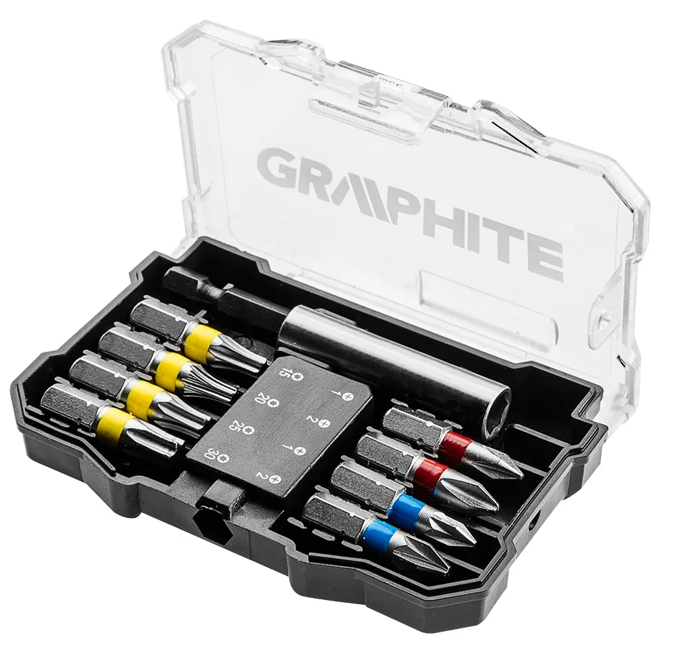 Біти GRAPHITE сталь S2 25 мм подовжувач 60 мм набір 10 шт