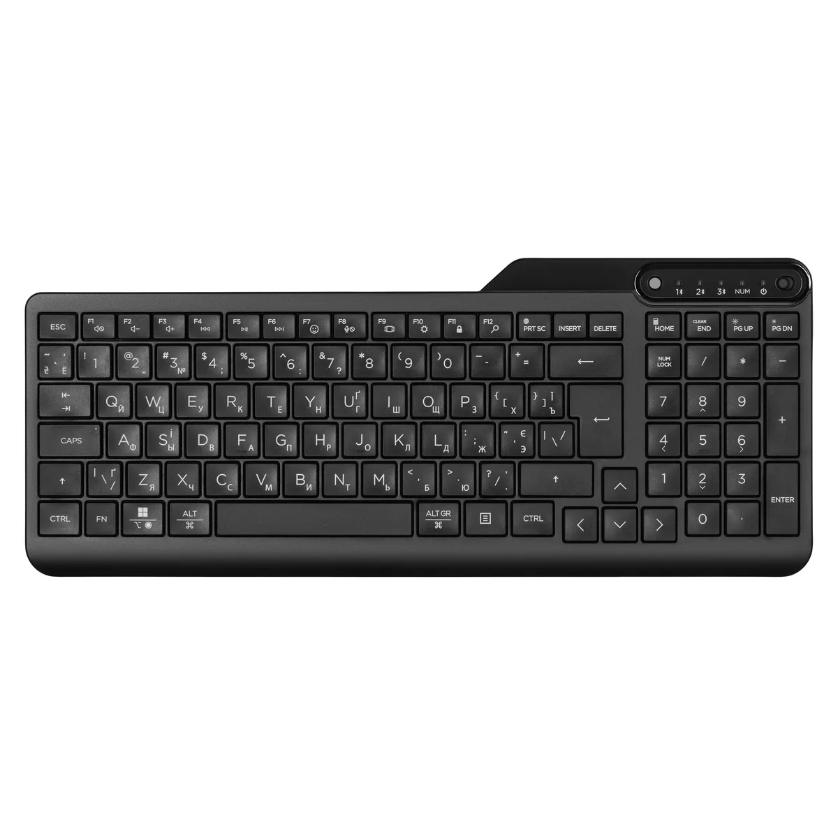 Клавіатура бездротова HP мембранна чорна Slim Bluetooth 2 батарейки AAA