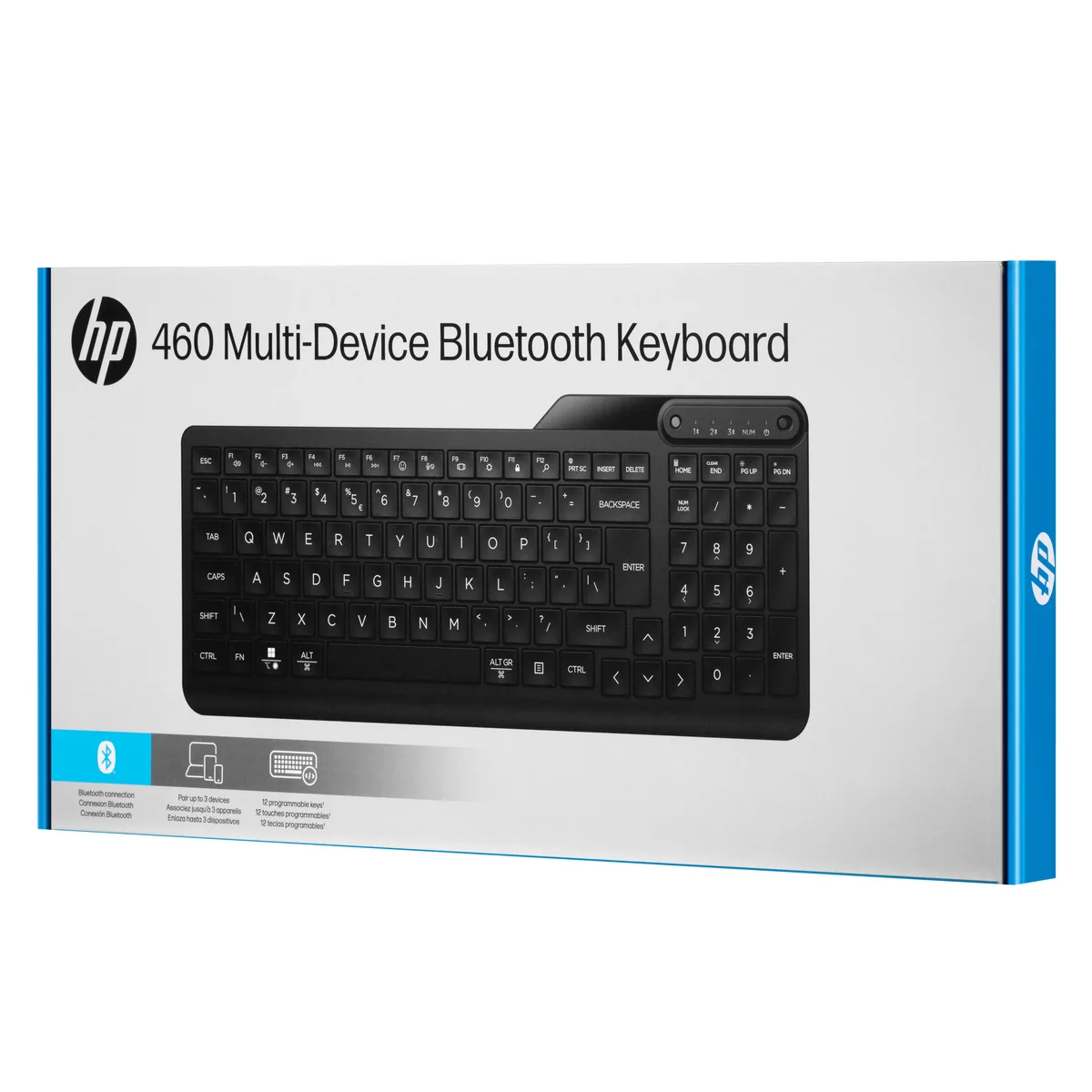 Клавіатура бездротова HP мембранна чорна Slim Bluetooth 2 батарейки AAA