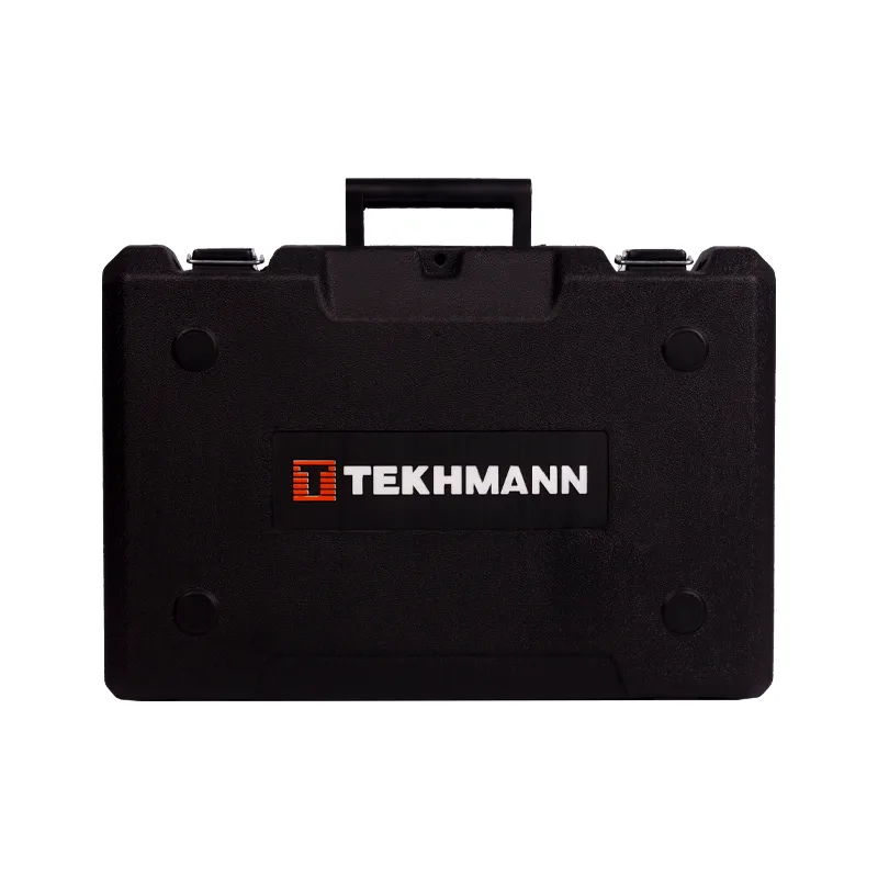 Перфоратор Tekhmann TRH-1000 DFR-MR SDS-Plus з потужністю 1000 Вт, енергією удару 2.8 Дж, вагою 3.2 кг у комплекті з кейсом.
