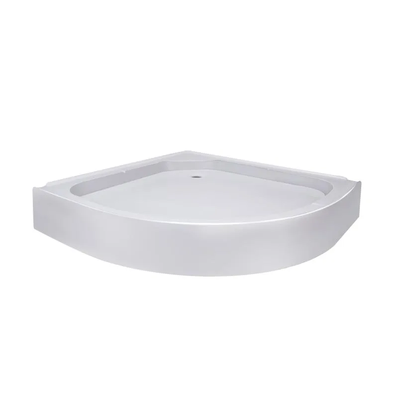Душовий піддон Lidz KAPIELKA ST80x80x14 низький акриловий 80x80 см білий