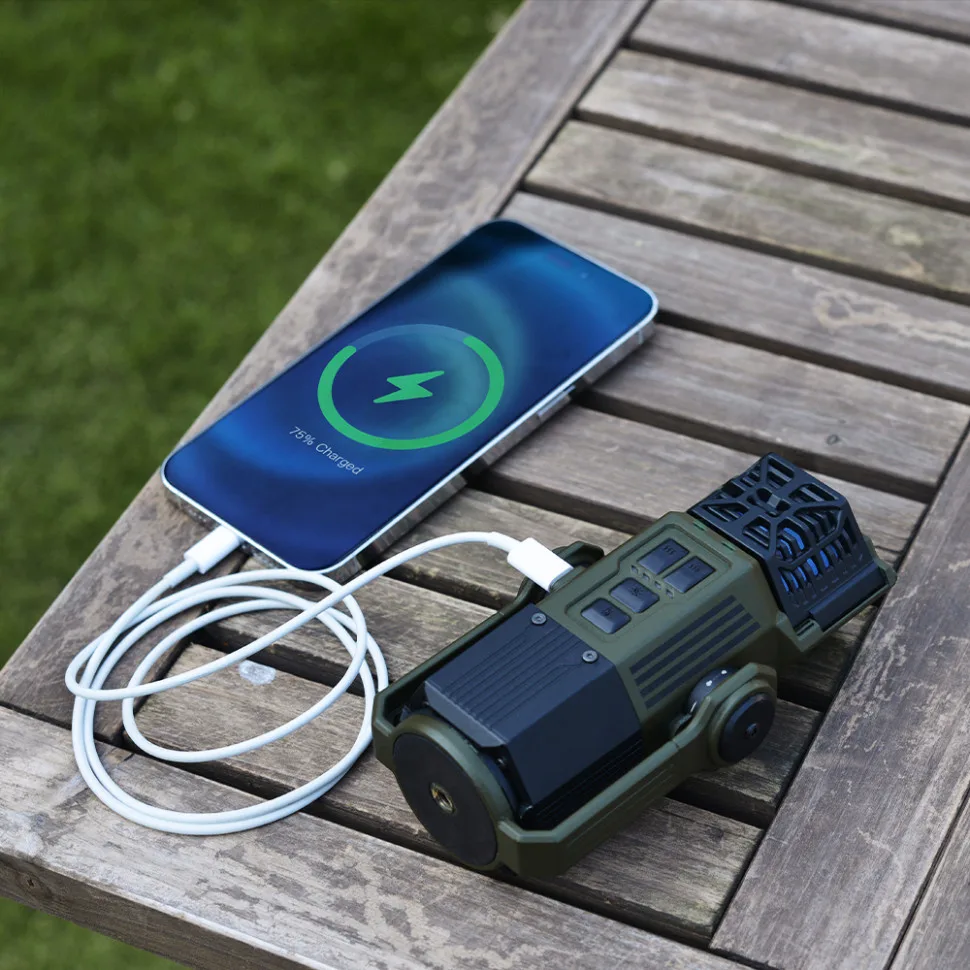 Фумігатор ліхтар powerbank Flextail 147х83х62 мм чорний PA66 PC