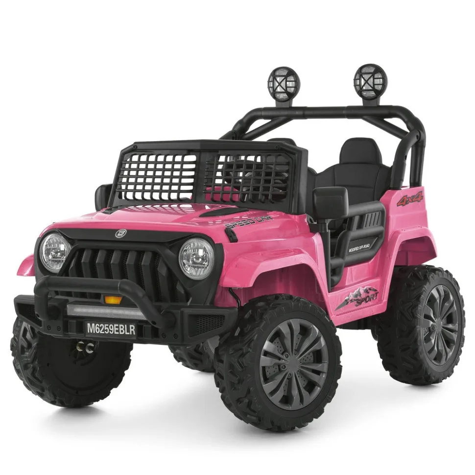 Дитячий електромобіль Bambi Racer екокожа 110 см Червоний