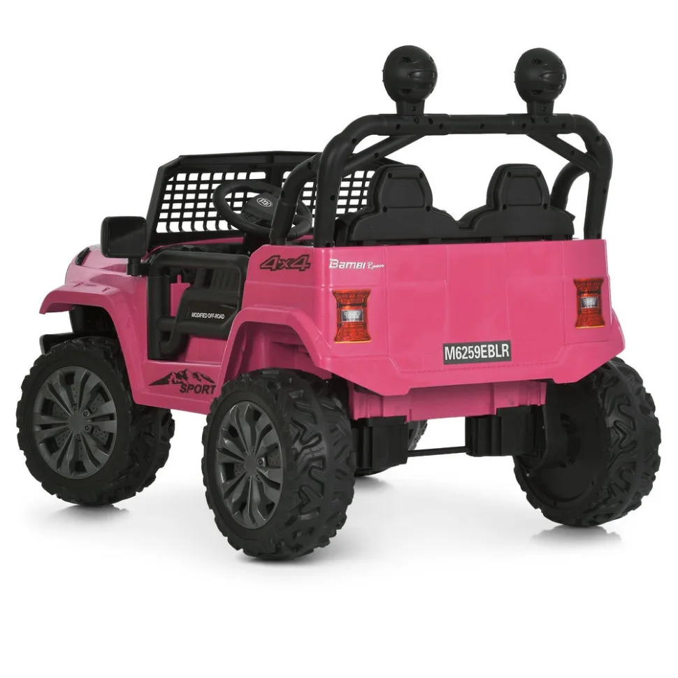 Дитячий електромобіль Bambi Racer екокожа 110 см Червоний