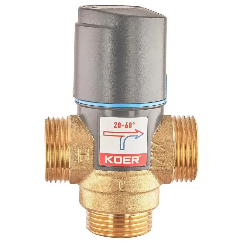 Клапан змішувальний 1 дюйм KR.1268 латунь CW617N 20-60°C