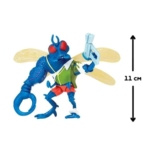 Суперфлай TMNT для колекції та гри з 10 точками артикуляції бластером та стійкою.