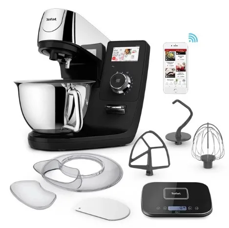 Кухонна машина Tefal 1200 Вт нержавіюча сталь 5,5 л срібна 8 швидкостей