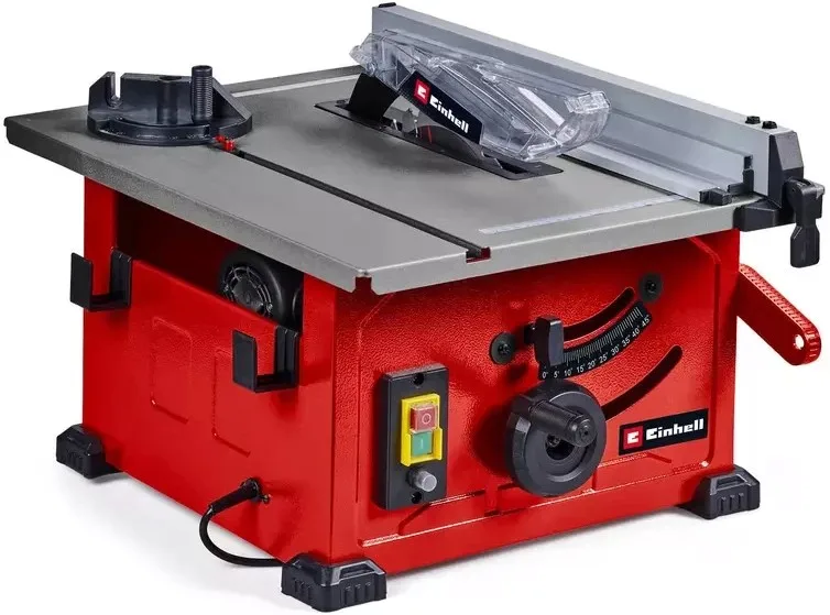 Дискова пила Einhell TC-TS 8, потужність 900-1200 Вт, діаметр диска 210 мм, розміри 525х440 мм, вага 10.5 кг.
