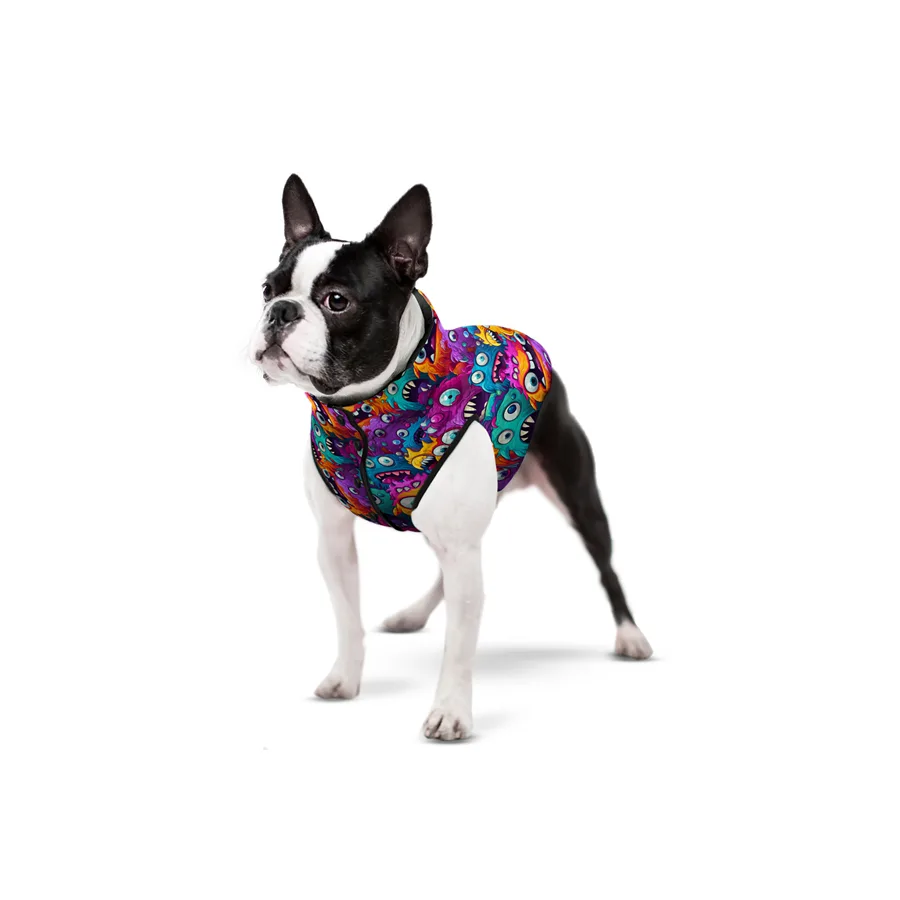 Курточка для собак WAUDOG Зубасті монстри поліестер 23-25 см х 24-27 см х 37-40 см XS25