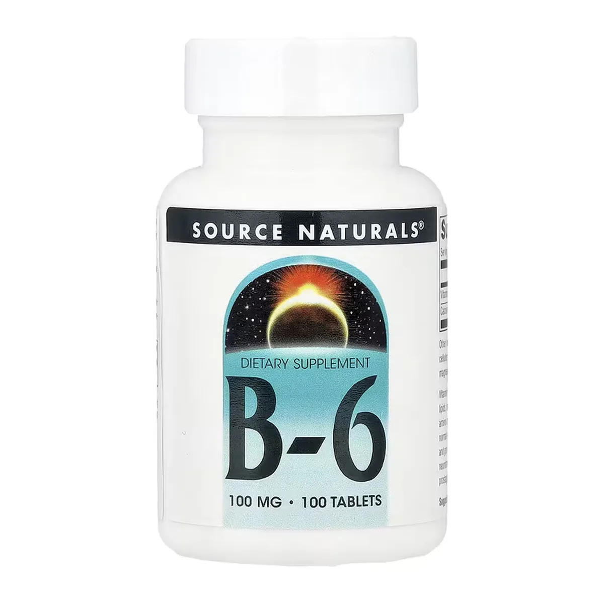 Вітамін B6 Source Naturals 100 мг 100 таблеток для вегетаріанців