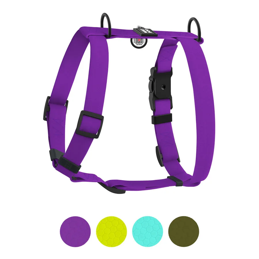 Шлея WAUDOG Magnet Н-подібна 25 мм Collartex L 50-85 см фіолетова
