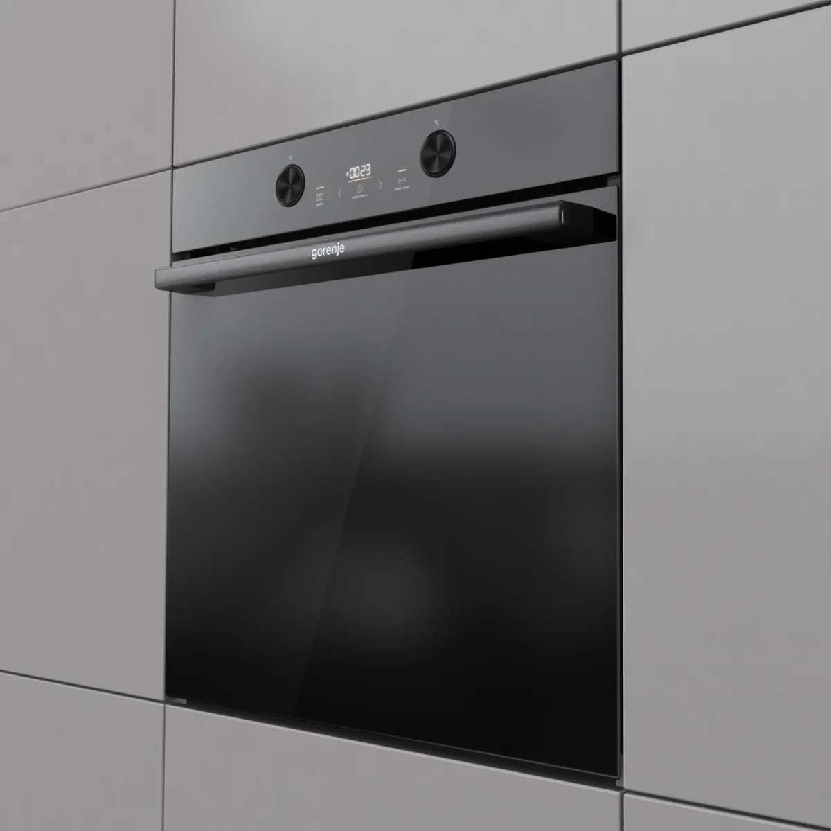Електрична духова шафа Gorenje 77 л піролітичне очищення 59,5х59,5 см чорна