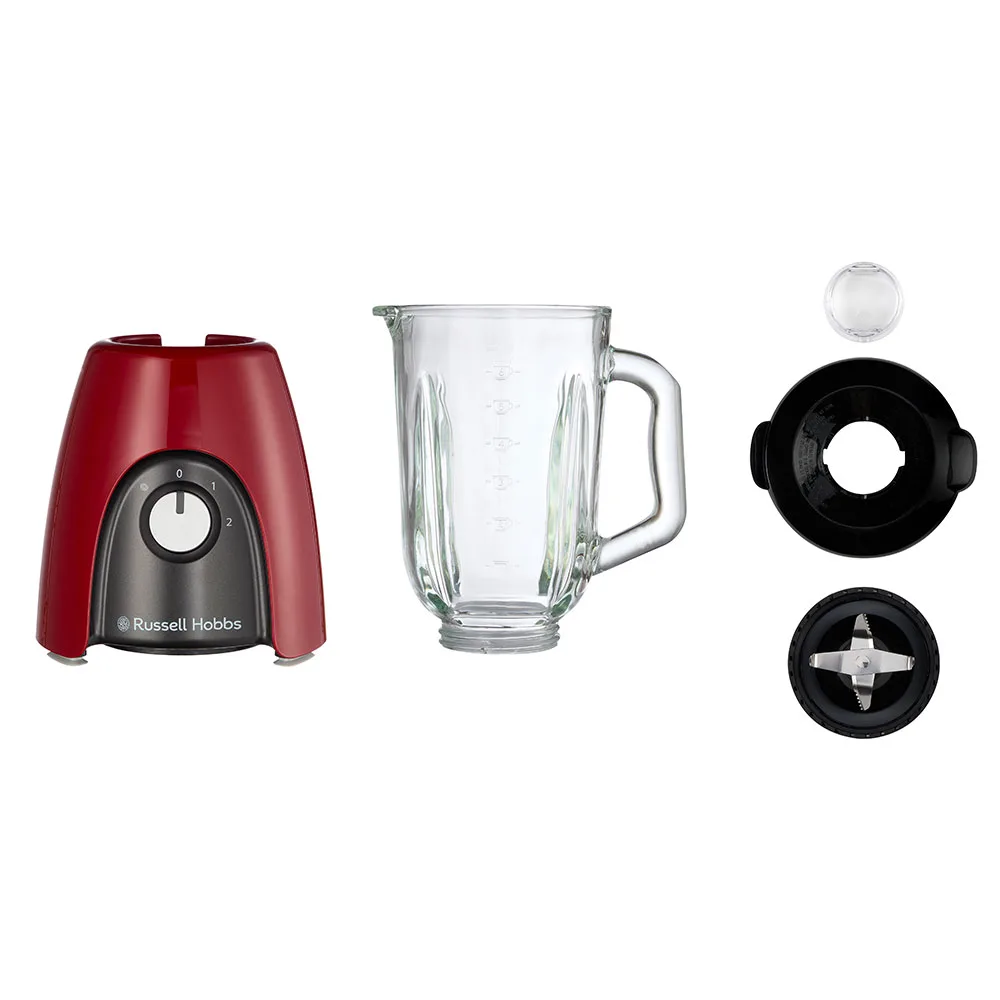 Блендер Russell Hobbs стаціонарний Desire Red, 650Вт, об'єм чаші 1500мл, червоного кольору.
