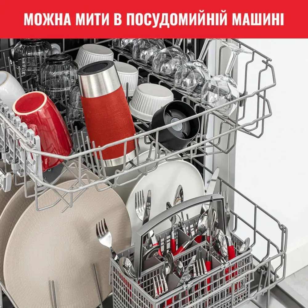 Термочашка Tefal нержавіюча сталь 360 мл червона 100% герметична