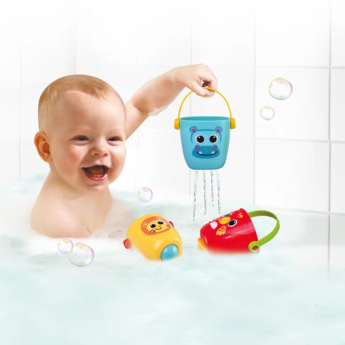 Игрушечные ведерки KIDDI SMART полимерные 8 9х18 3 см цветные для игры в ванной
