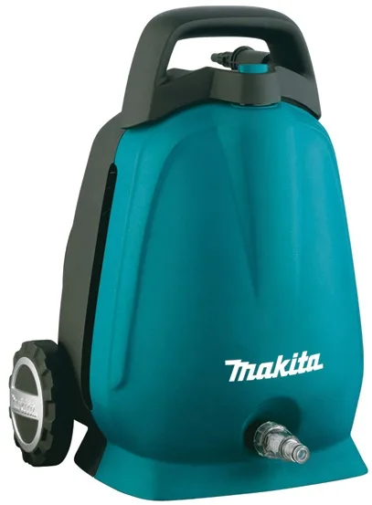 Високонапірна мийка Makita HW102, 1300 Вт, 100 бар, 360 л/год, шланг 5 м, вага 5.8 кг.