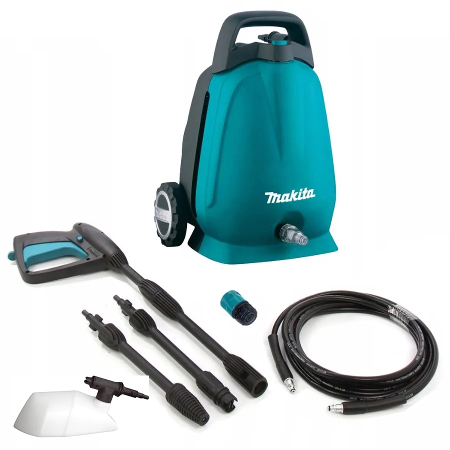 Высоконапорная мойка Makita HW102, 1300 Вт, 100 бар, 360 л/час, шланг 5 м, вес 58 кг