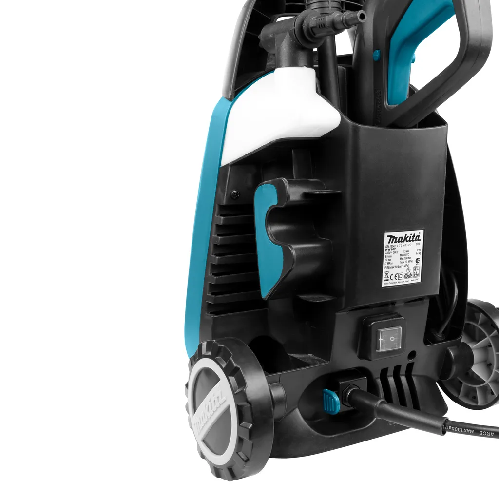 Высоконапорная мойка Makita HW102, 1300 Вт, 100 бар, 360 л/час, шланг 5 м, вес 58 кг