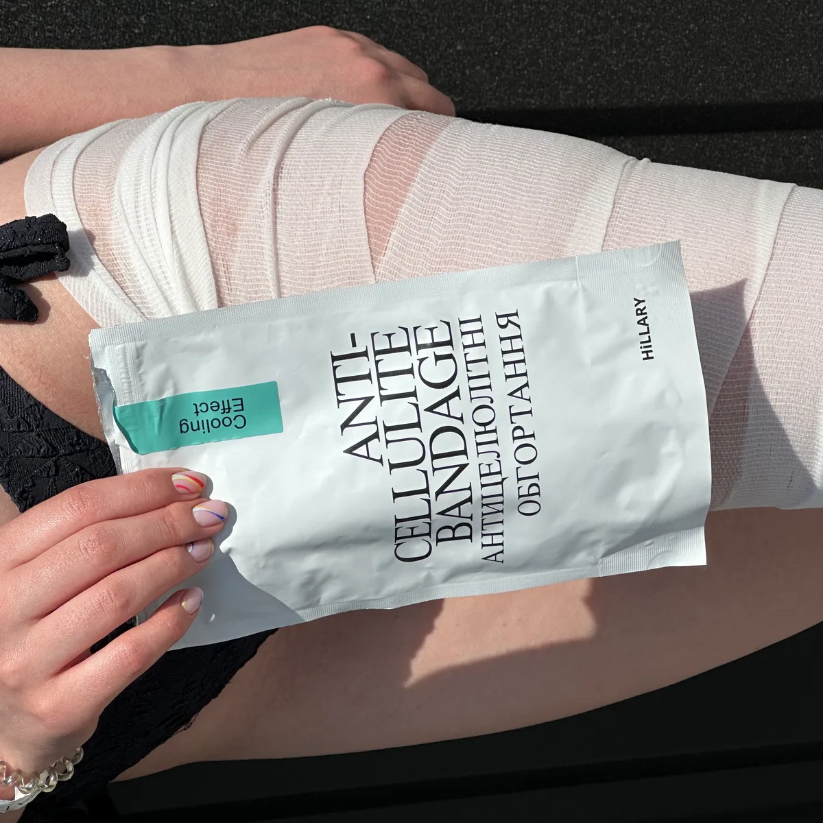 Антицелюлітні обгортання + рідина з охолоджувальним ефектом Hillary Anti-cellulite Cooling Effect (12 процедур