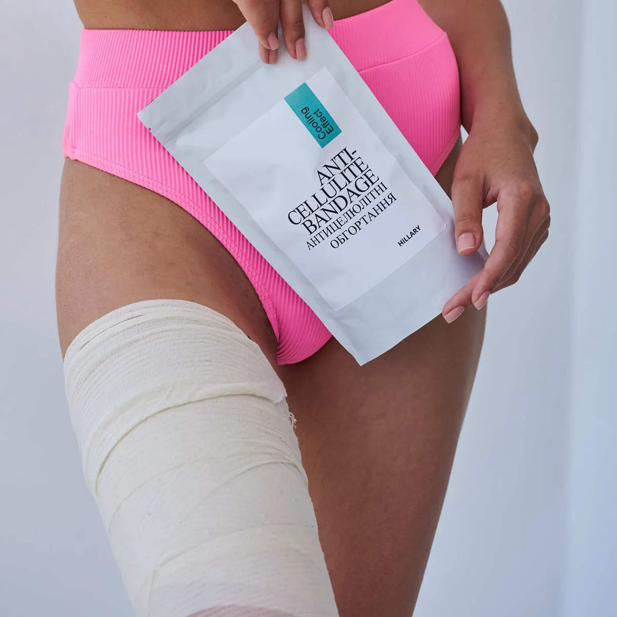 Антицелюлітні обгортання + рідина з охолоджувальним ефектом Hillary Anti-cellulite Cooling Effect (12 процедур