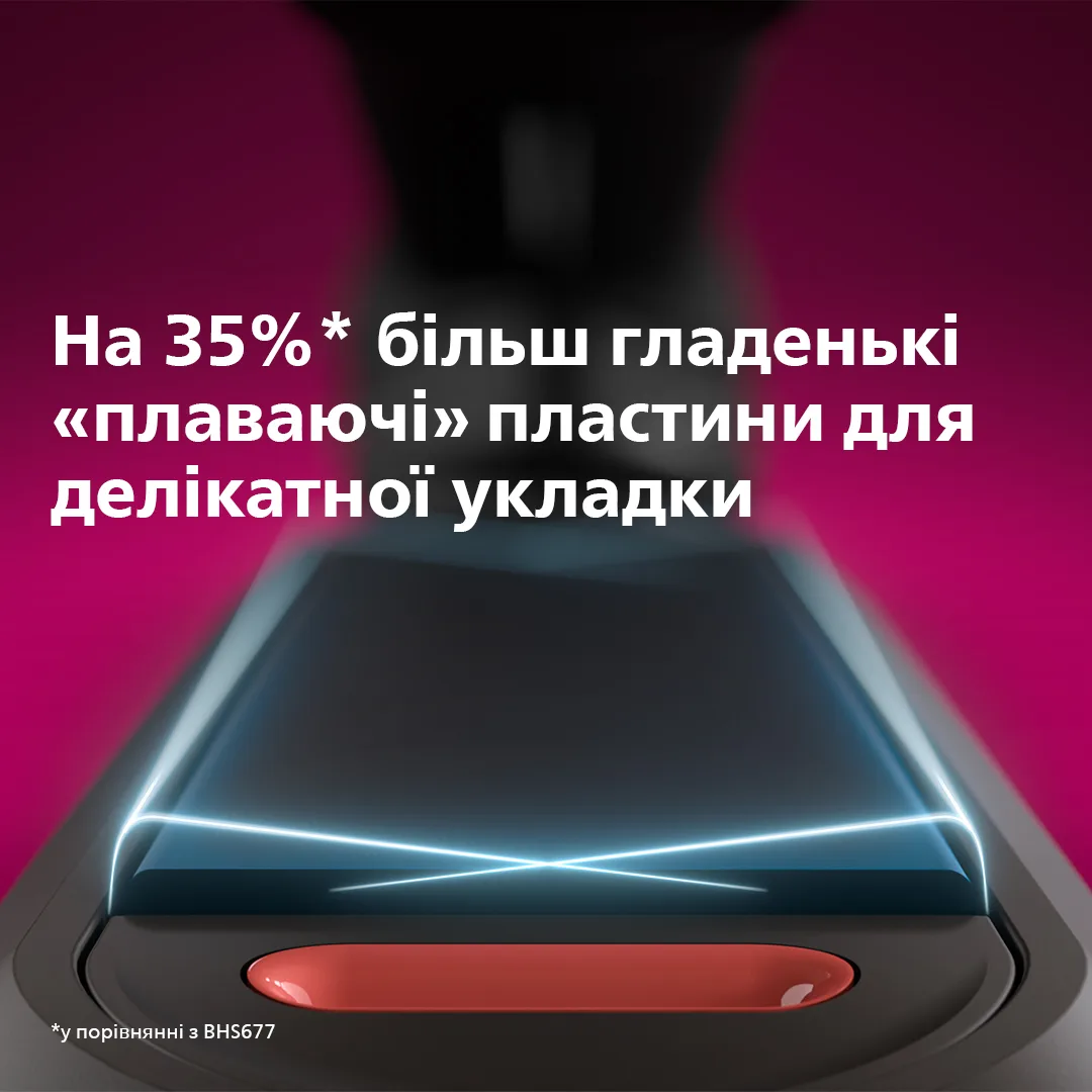 Випрямляч волосся Philips керамічний 25х105 мм світло-рожевий металік