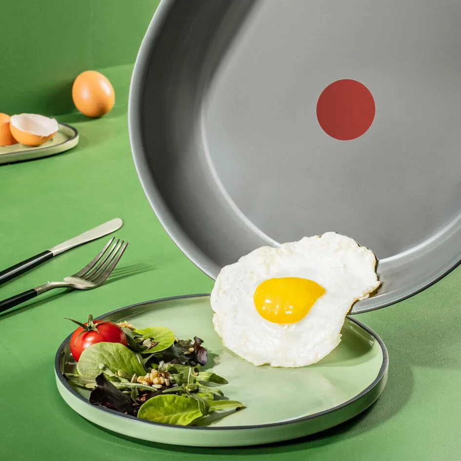 Сковорода Tefal алюміній 24 см сірий антипригарне покриття