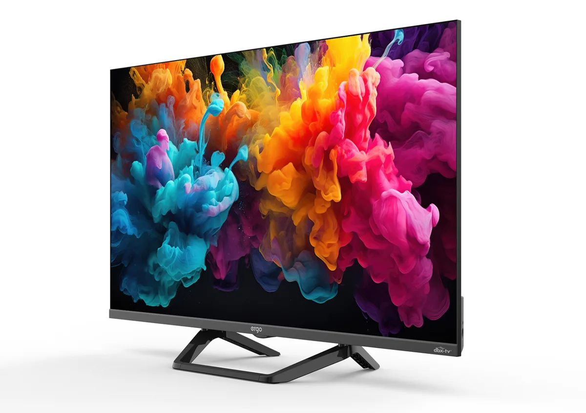 Телевізор ERGO QLED 32 дюйми чорний Full HD