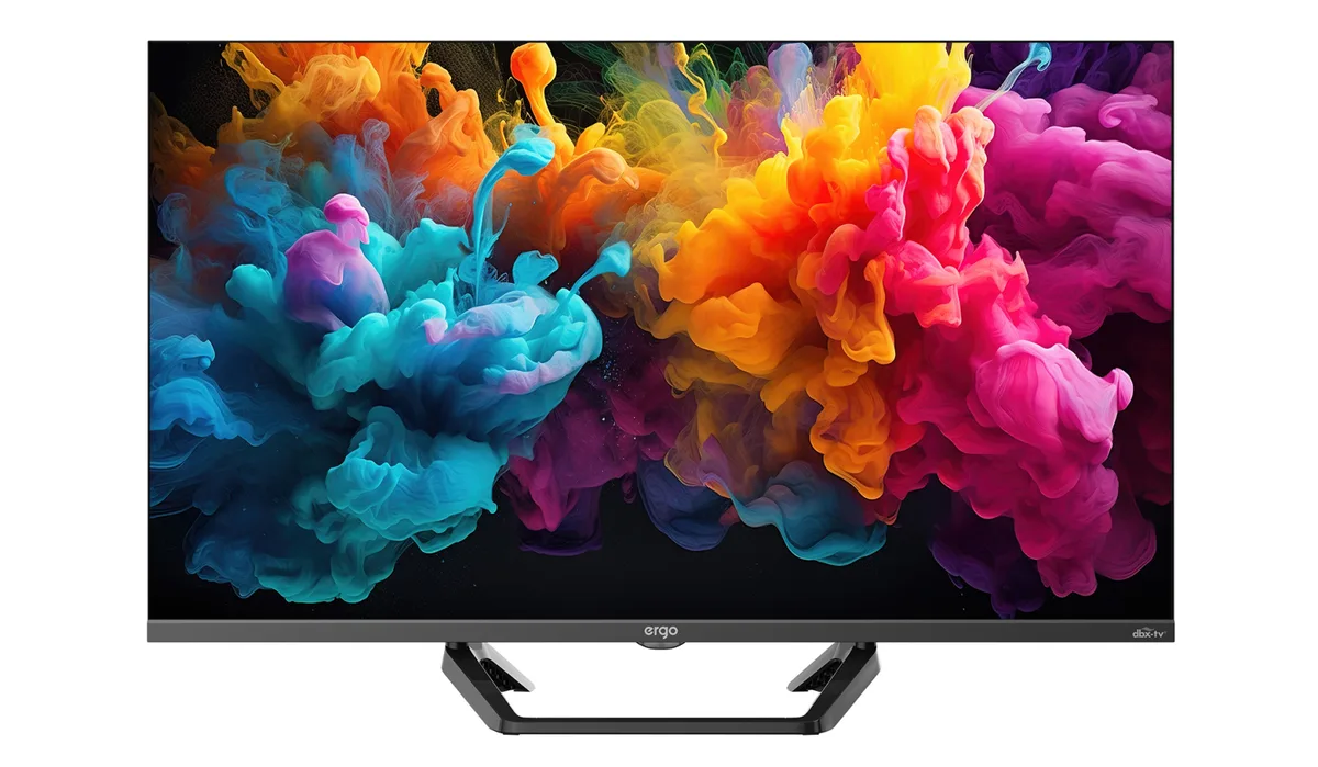 Телевізор ERGO QLED 32 дюйми чорний Full HD