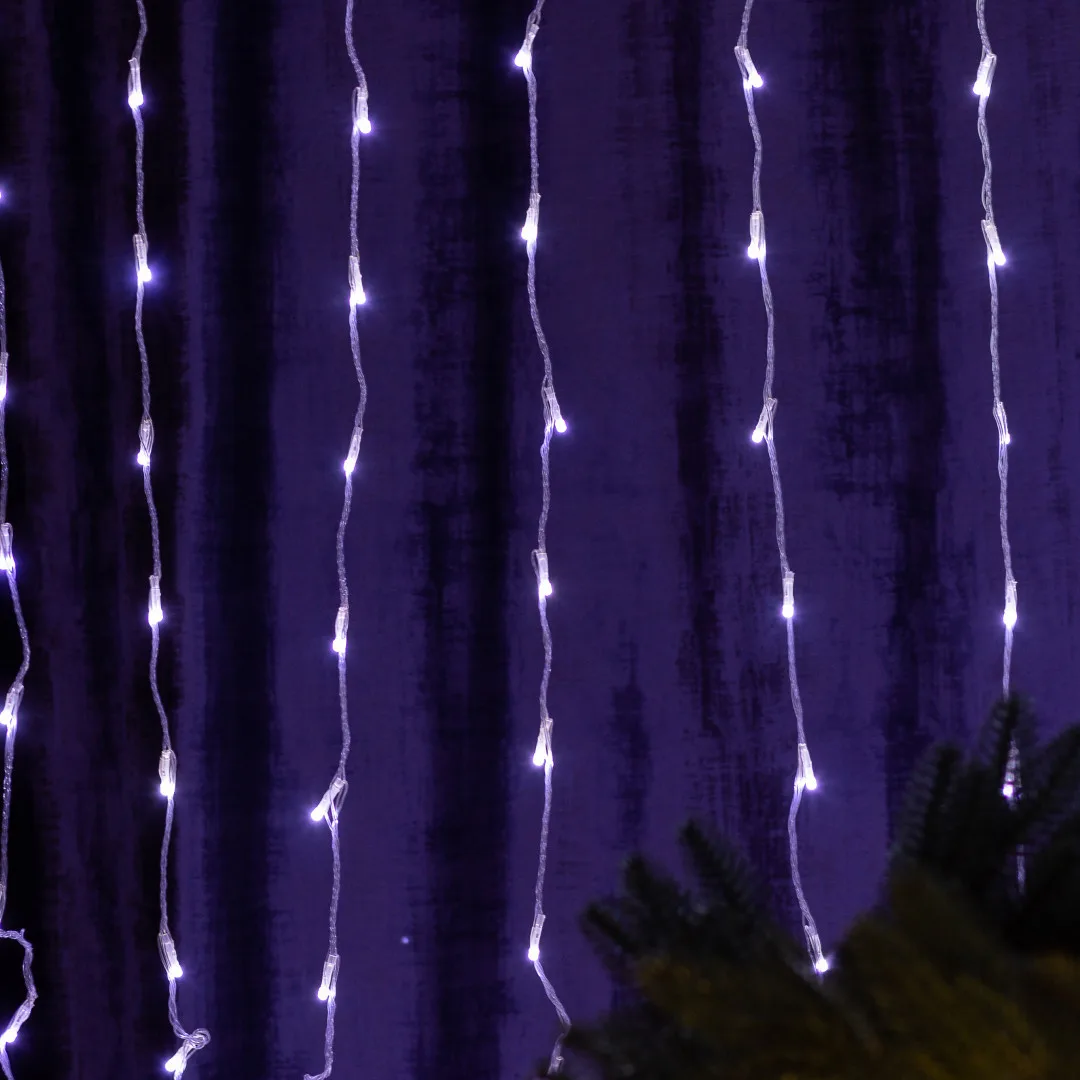 Гірлянда Водоспад 210 LED 3х2 м біла динамічна світлодіодна 8 режимів