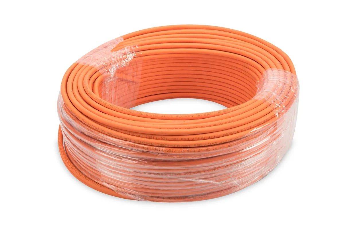 Кабель "витая пара" DIGITUS CAT 7 S-FTP, 1000м, AWG 23/1, LSZH, оранжевый.