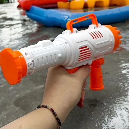 Пістолет з мильними бульбашками MIC Rocket Boom білий для дітей та дорослих