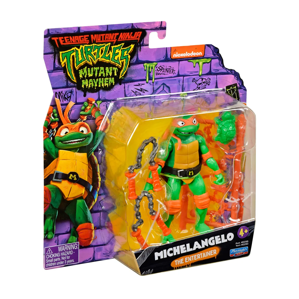 Ігрова фігурка TMNT Мікеланджело полімер 11 см зелена