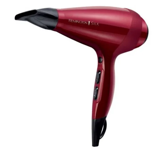 Фен Remington Silk 2400 Вт 3 режими дифузор іонізація червоний