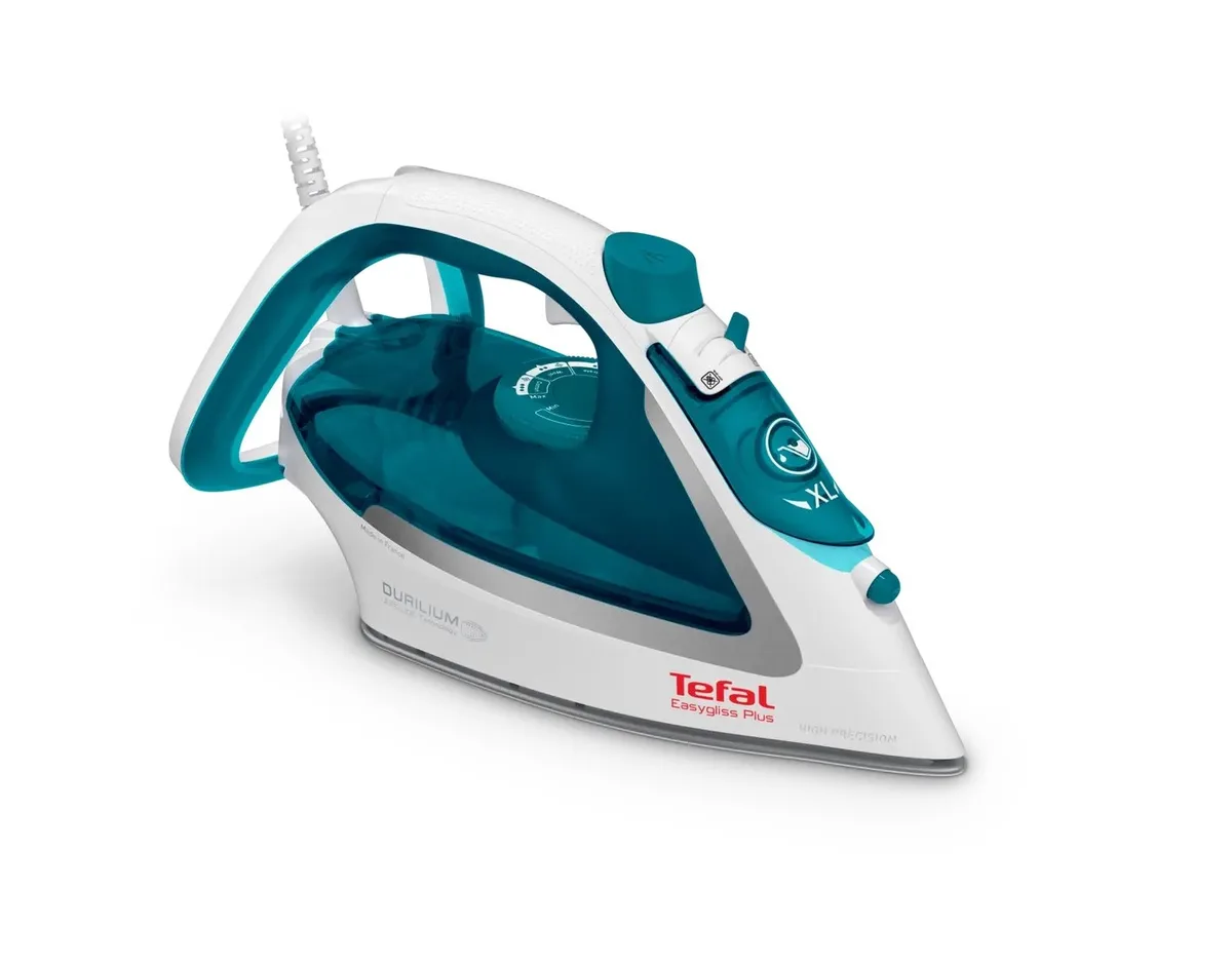 Праска Tefal 2500Вт парова 270мл біло-блакитна керам підошва